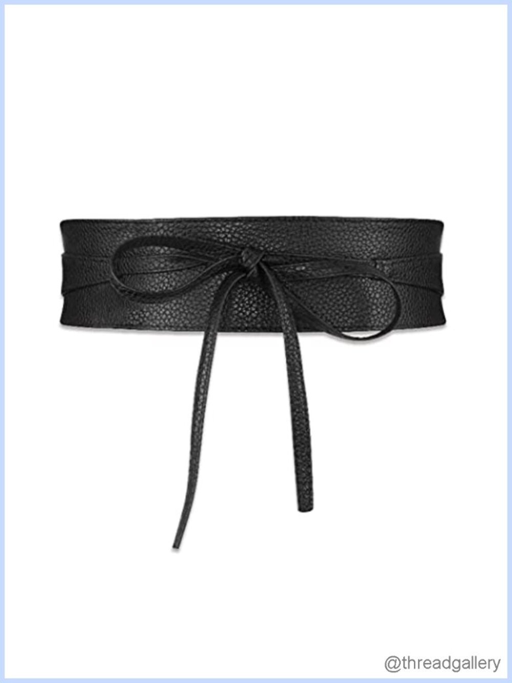 Womens PU Leather Corset Cinch Waist Belt Retro Tied Wide Bandage Girdle Wrap